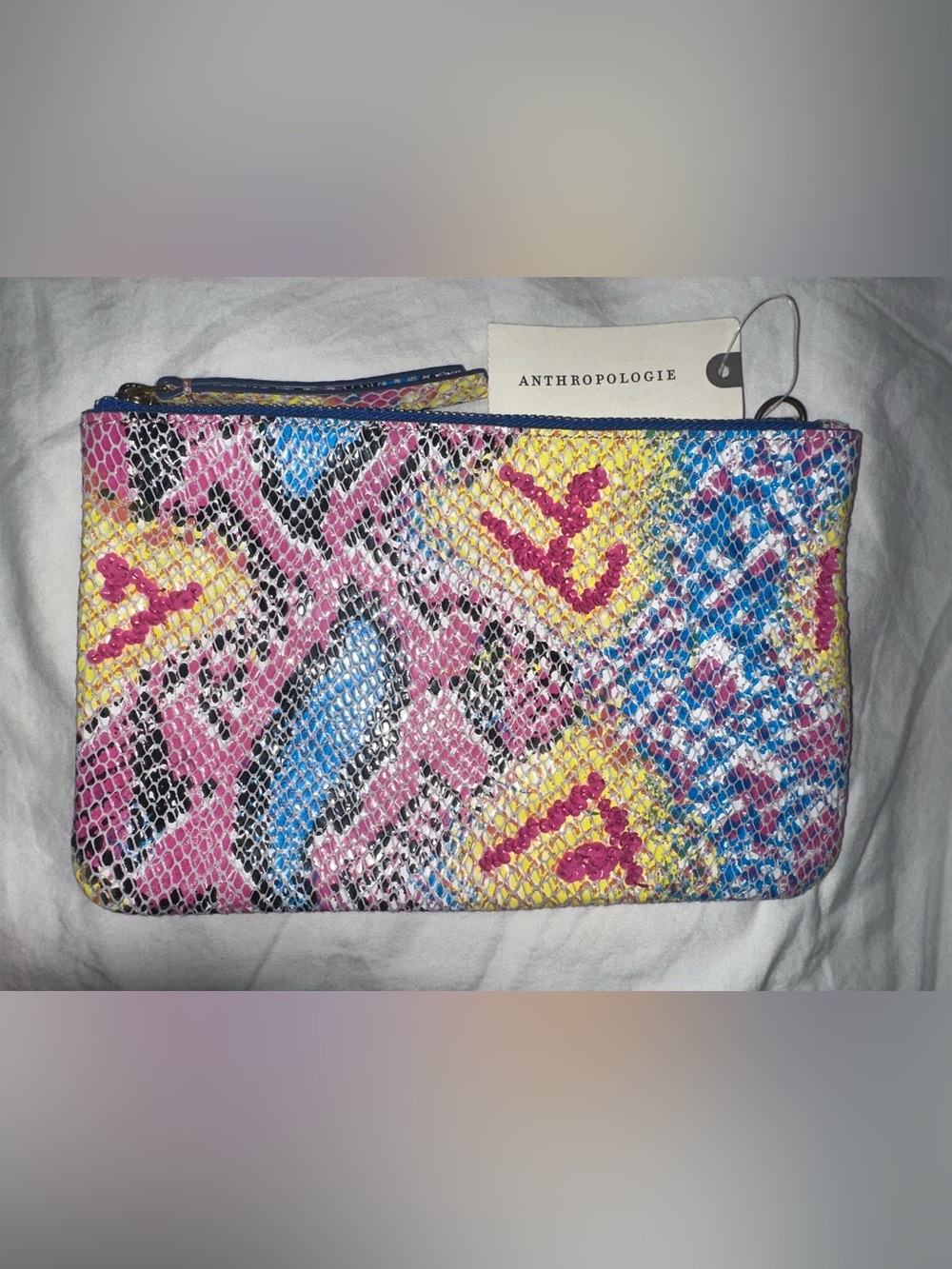 NWT Anthropologie Beaded Pouch